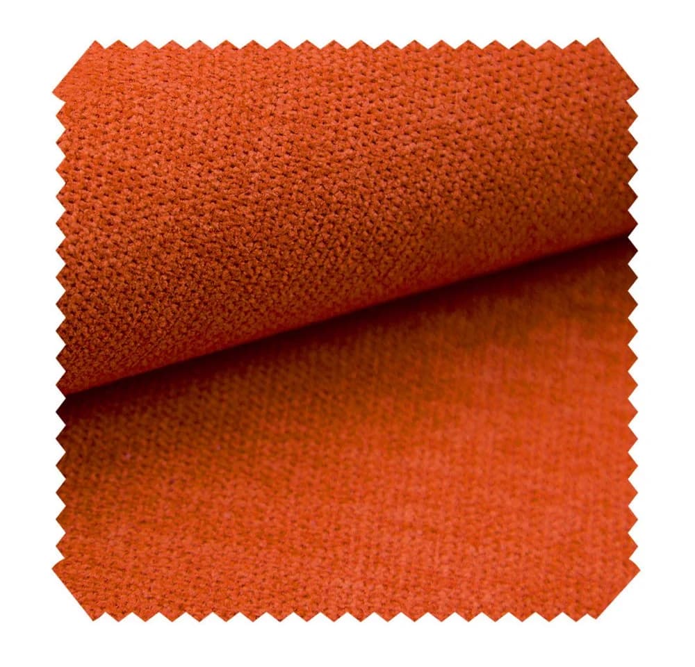 novely® Stoff RICKERT - Robuster Velours Polsterstoff Orangerot - Bild 2