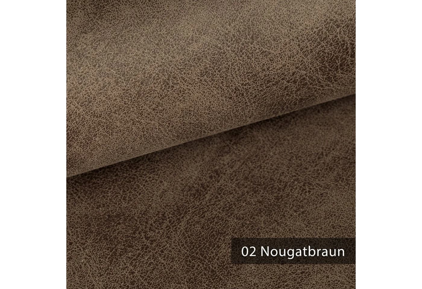 novely® Stoff exquisit ETERNITY Vintage Antiklederoptik Velours-Kunstleder Meterware