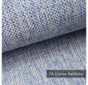 novely® Polsterstoff LARISO Melange Creme Hellblau 100% Polyester Bild 1