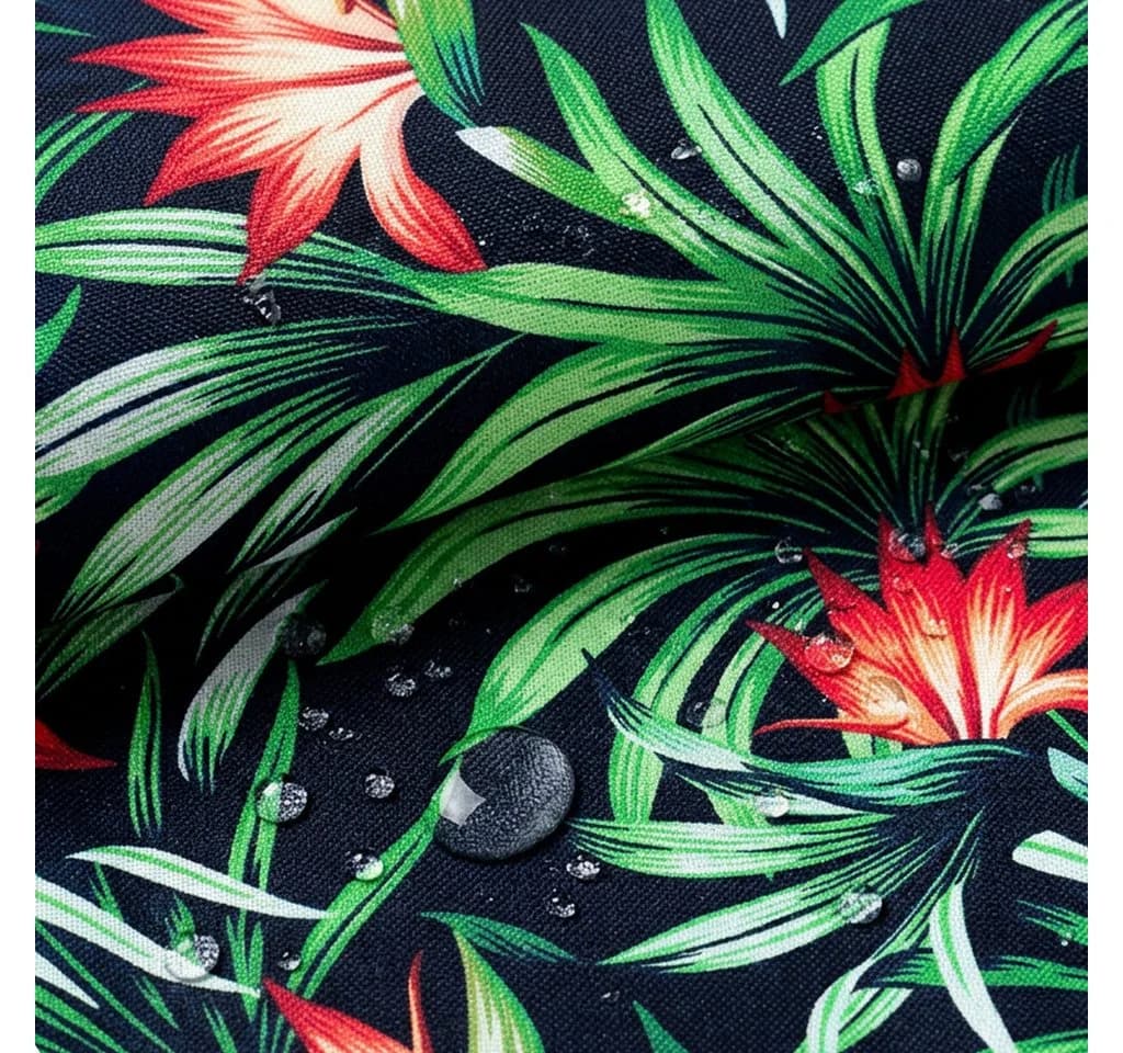 novely® Stoff OXFORD 210D Tropic Blumen Printstoff Outdoor