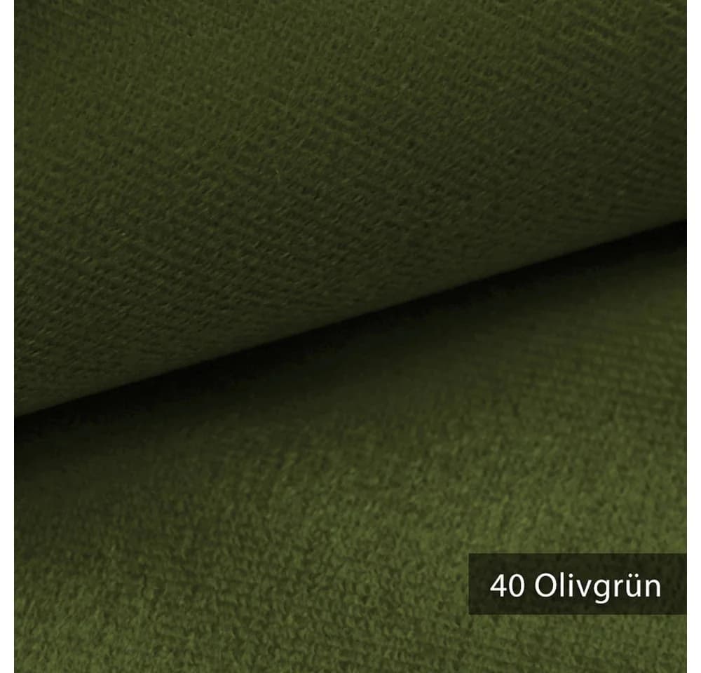 novely® Stoff ARTENA Samtiger Velours-Möbelstoff Olivgrün