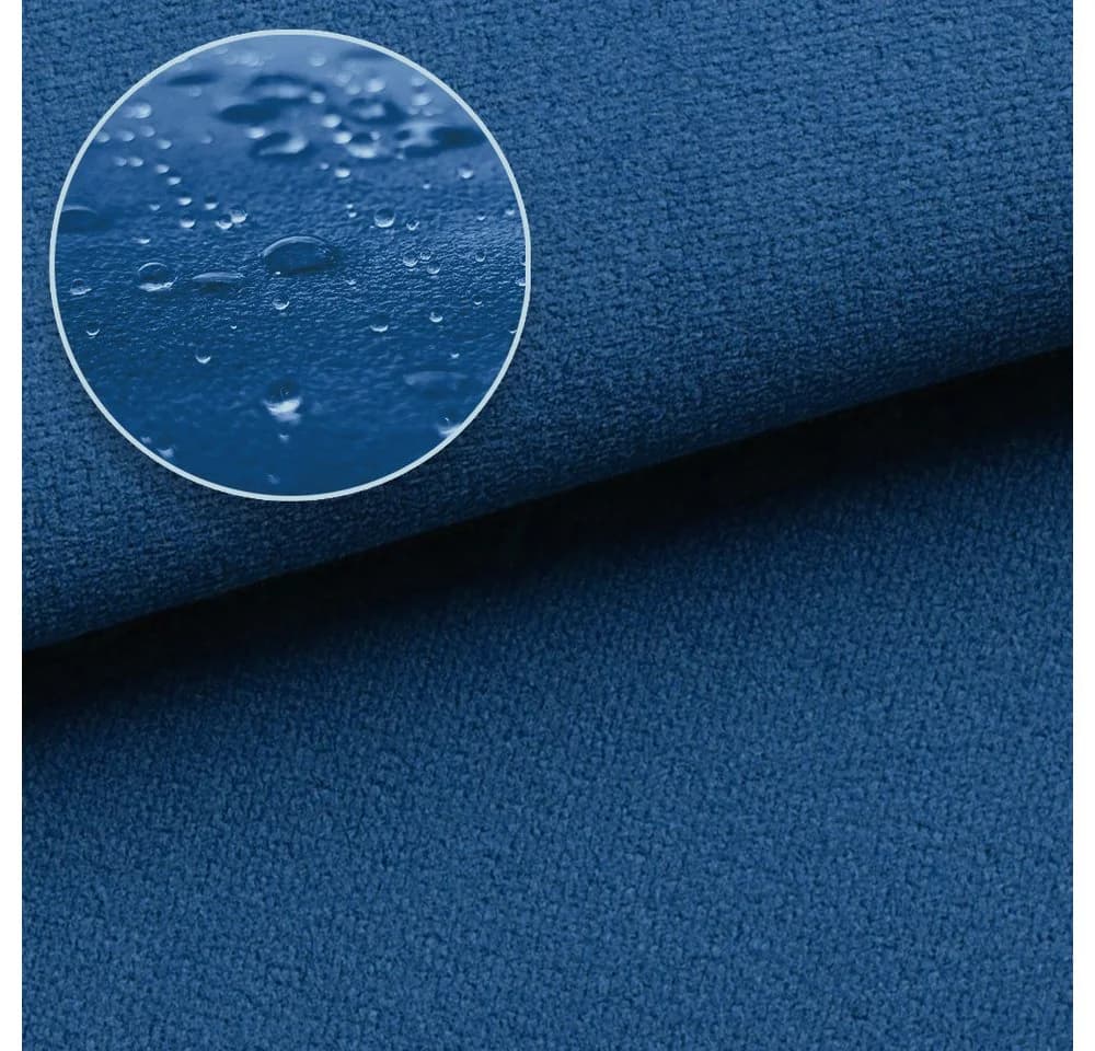 novely® Stoff TRITON Marine Blau Wasserabweisender Microfaser Velours - Bild 4