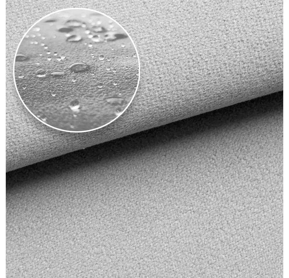 novely® Stoff TRITON Wasserabweisender Microfaser Velours-Möbelstoff Wildleder-Optik Silber Grau - Bild 4