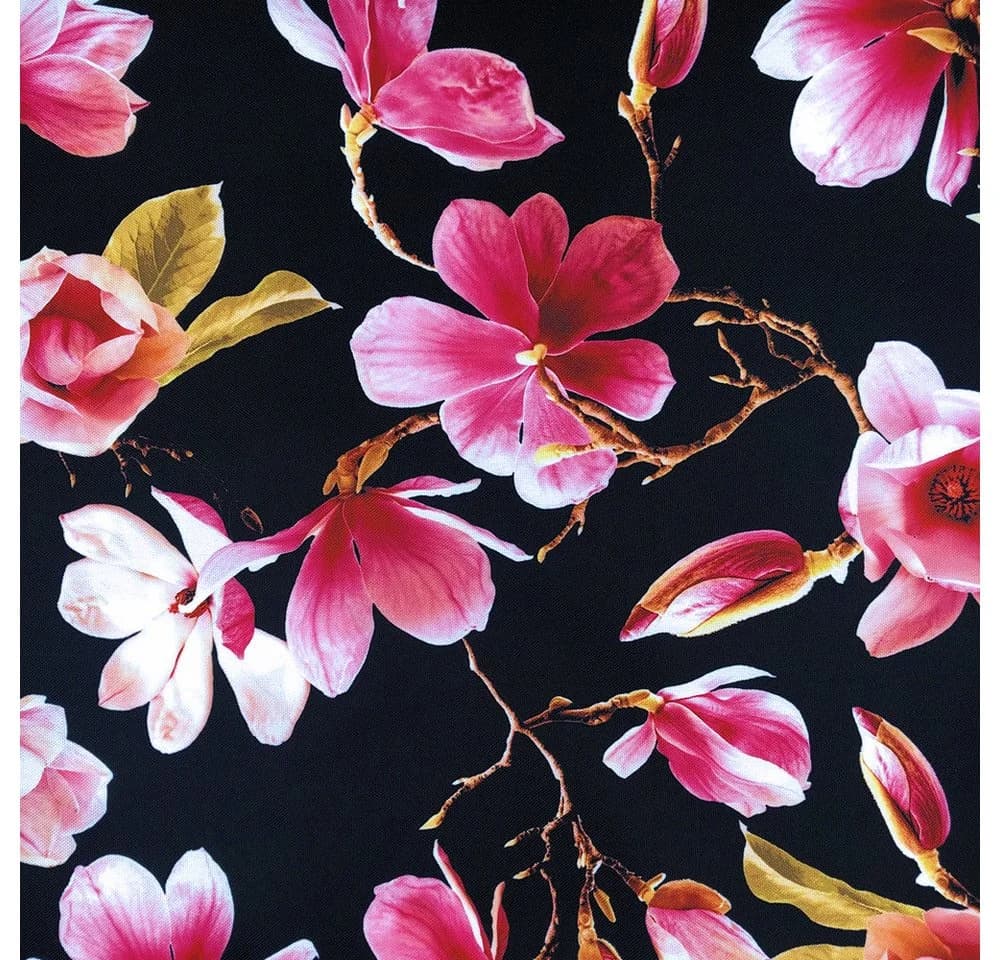 novely® Stoff OXFORD 210D Rosa Magnolien Printstoff Outdoor - Bild 4