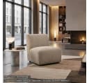 novely® Stoff PORTO Polsterstoff Breitcord-Optik Ultraweich Beige Bild 1