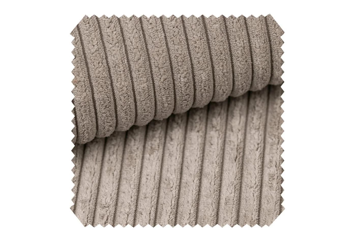 novely® Stoff PORTO Polsterstoff Breitcord-Optik Ultraweich Beige - Bild 2