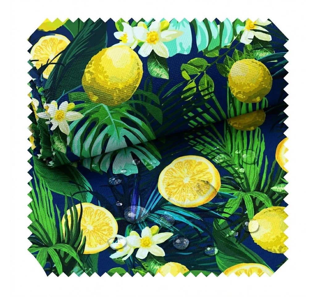 novely® OXFORD 210D Printstoff Lemon Night bunt wasserabweisend - Bild 2