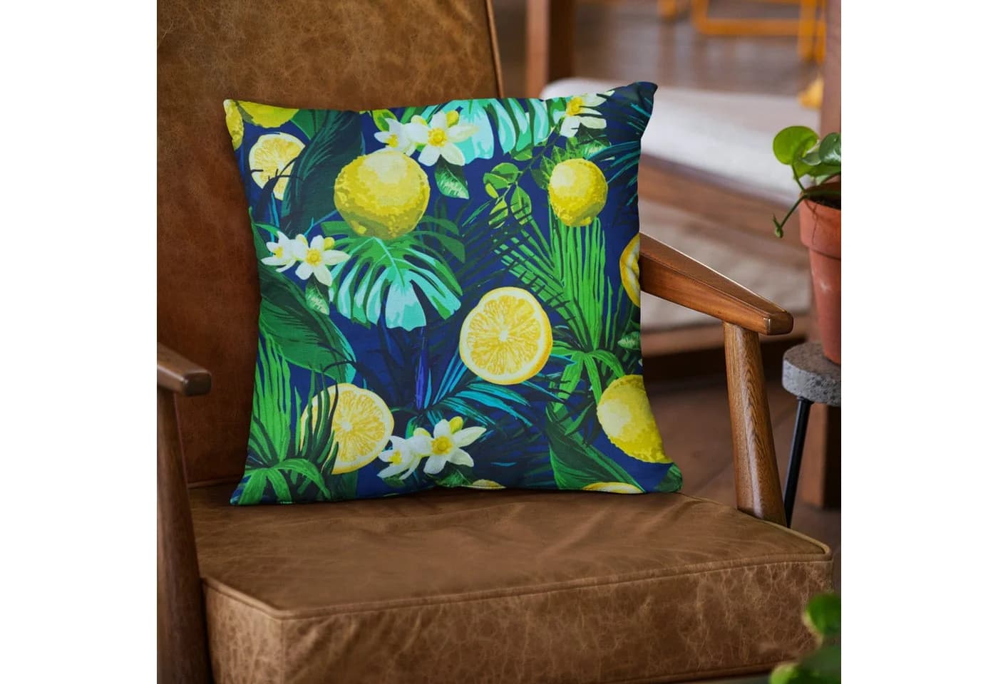 novely® OXFORD 210D Printstoff Lemon Night bunt wasserabweisend - Bild 3