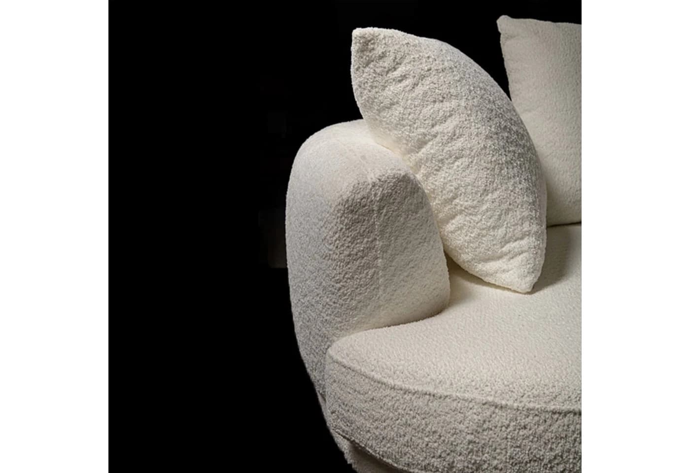 novely® Stoff ABEL - Recycelter Bouclé-Polsterstoff, 90% Recyceltes Polyester, Schwer Entzündbar, Meterware - Bild 5