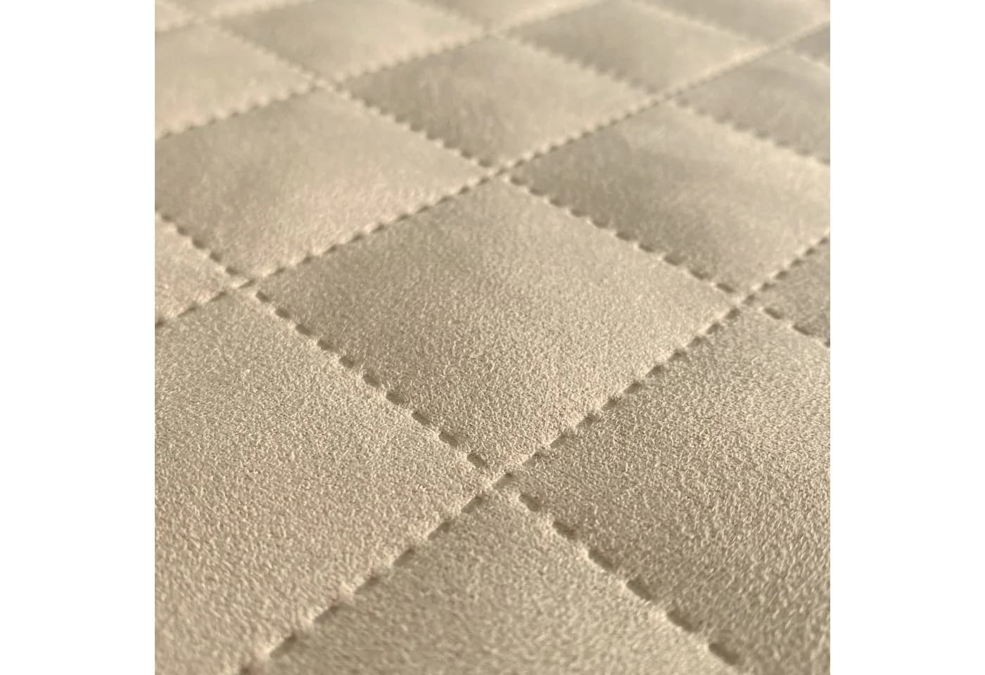 novely® Stoff ALPEN Velours 3-lagig gesteppt - Volumen-Möbelstoff Karo-Raute-Muster - Bild 3