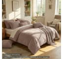 novely® Stoff PORTO Polsterstoff Breitcord-Optik Rosa Bild 3