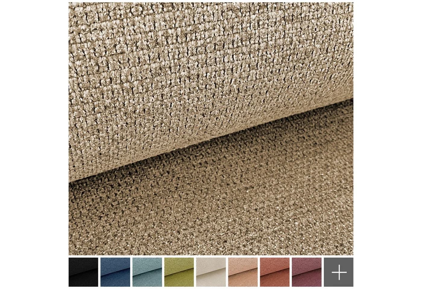 novely® ARALL Möbelstoff Beige Wabenstruktur Wasserabweisend - Bild 3