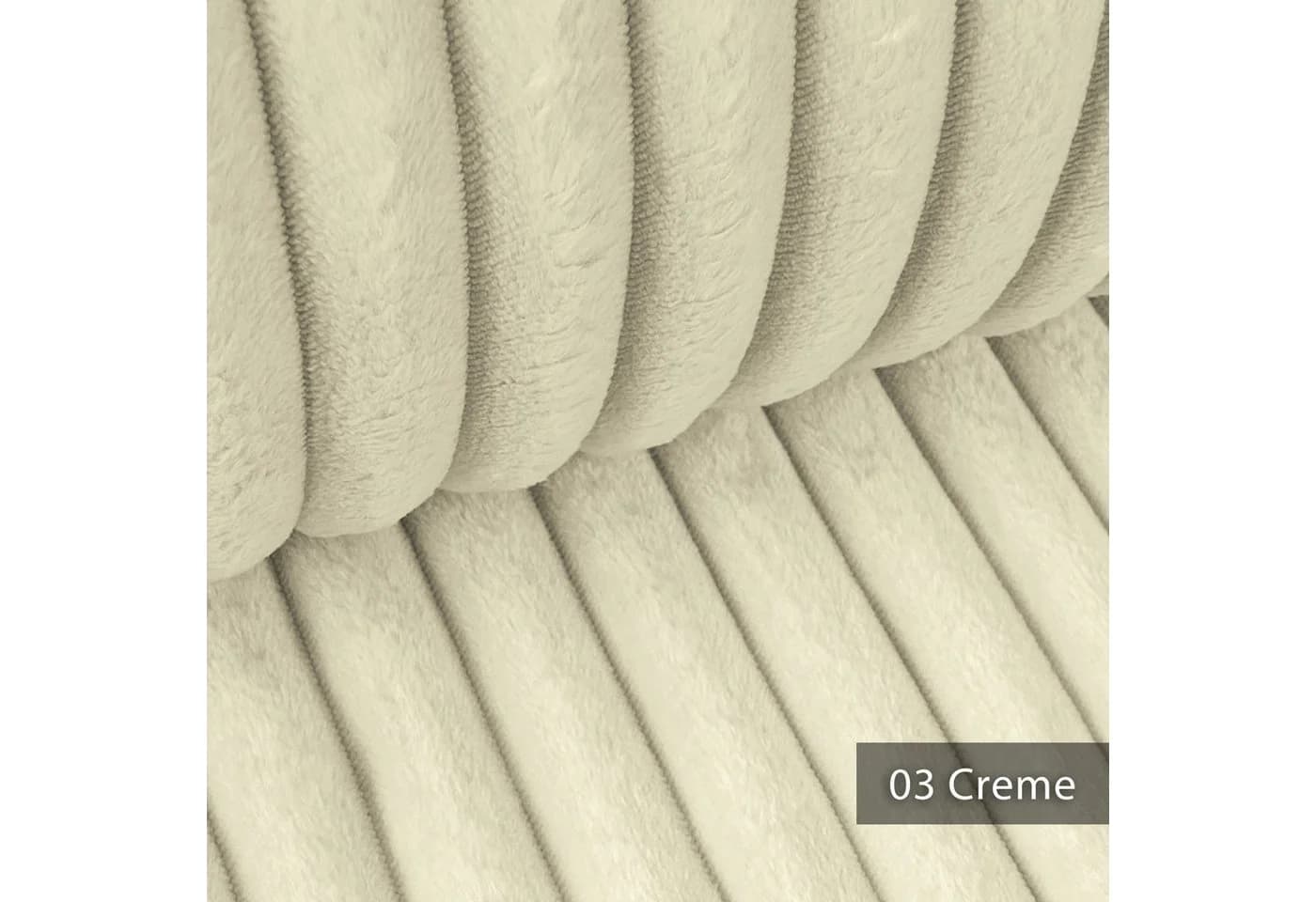 novely® Stoff TILLEN Breitcord-Optik Polsterstoff Creme