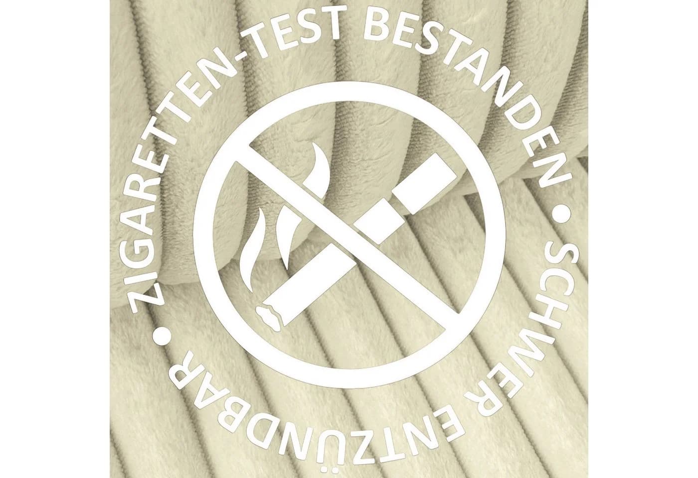 novely® Stoff TILLEN Breitcord-Optik Polsterstoff Creme - Bild 4
