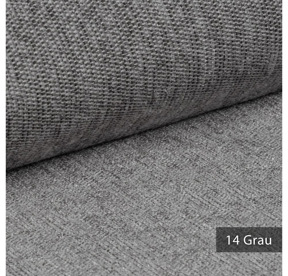 novely® Möbelstoff TORINO Grau UV-lichtecht Easy Clean Meterware