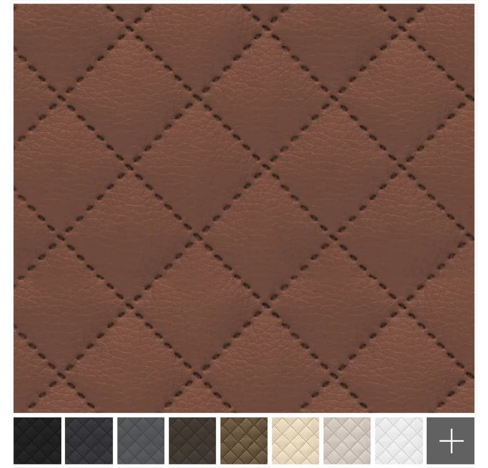 novely® Stoff SOLTAU Kunstleder - 3-lagig gesteppter Volumen-Polsterstoff - Bild 3