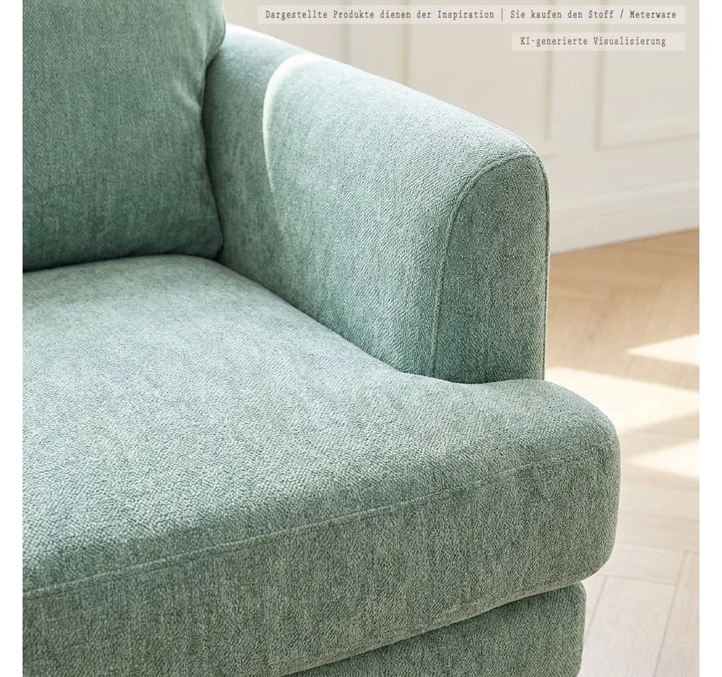 novely® Stoff KAMEN Melange Möbelstoff Glow-Effekt Polsterstoff - Bild 5