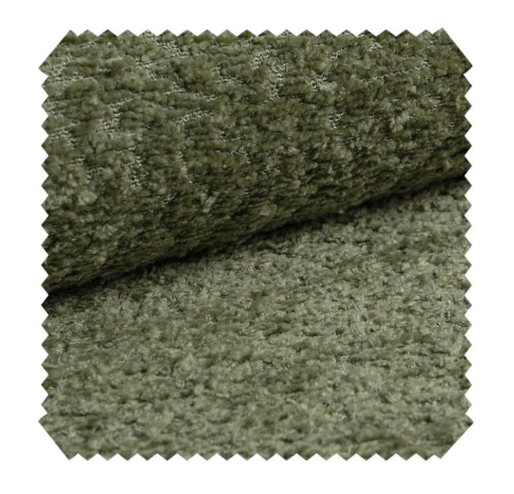 novely® CORIO Bouclé Möbelstoff Olivgrün 3D-Struktur Polyester - Bild 2
