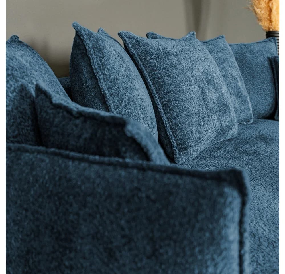 novely® CORIO Bouclé Möbelstoff Olivgrün 3D-Struktur Polyester - Bild 5