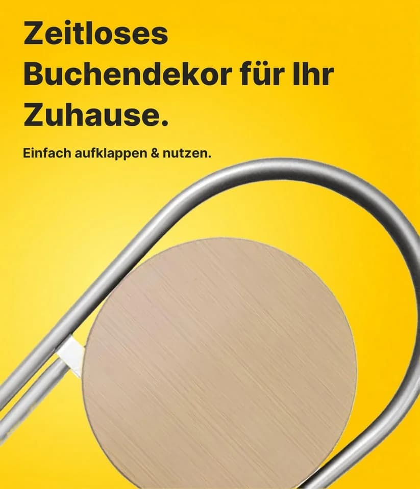 KMH Barhocker Bill Klappbar Silberfarben Buchendekor - Bild 4