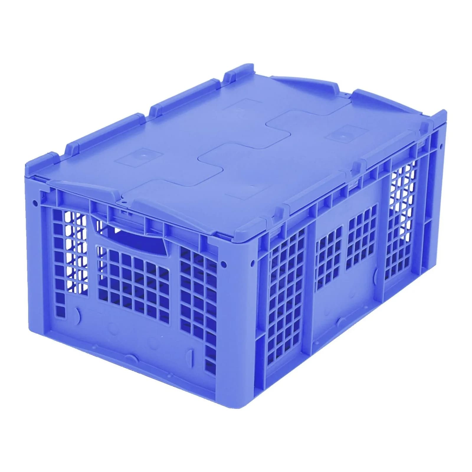 Bito Eurostapelbehälter XL mit Deckel Blau 60x40x28,8 cm