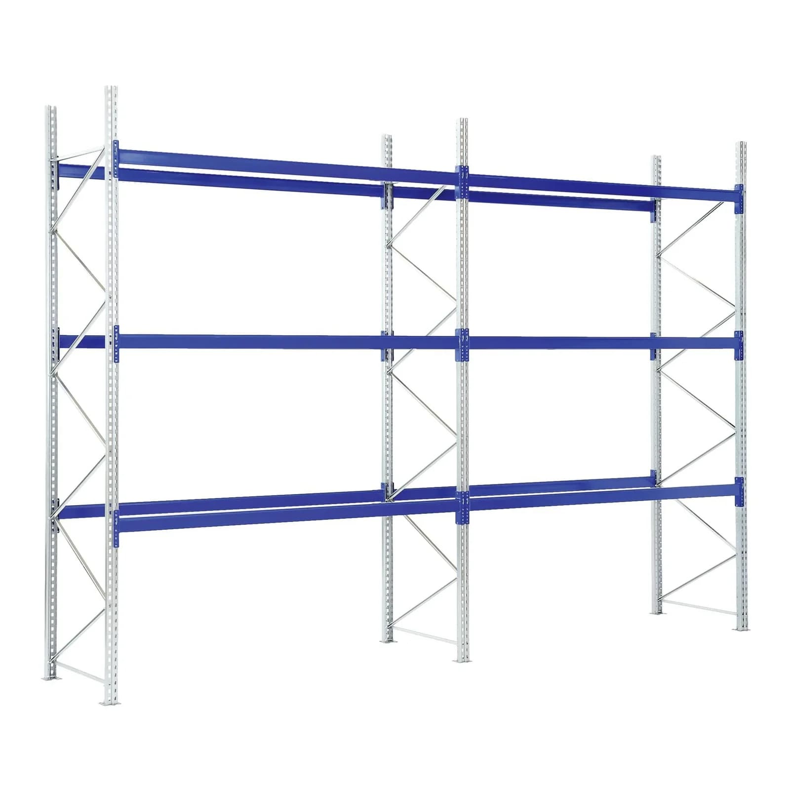 Bito Paletten-Komplettregal-Set P2 3 Ebenen Enzianblau