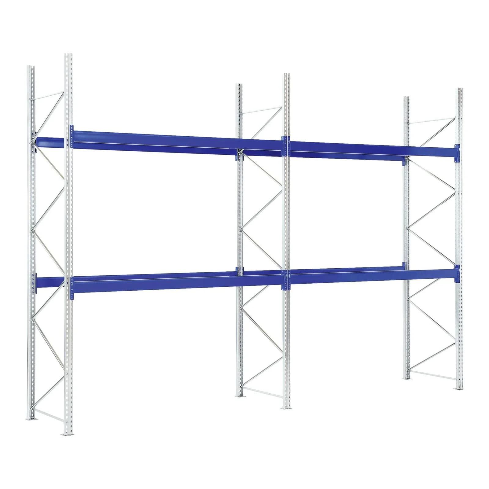Bito Paletten-Komplettregal-Set P2 2 Ebenen Enzianblau