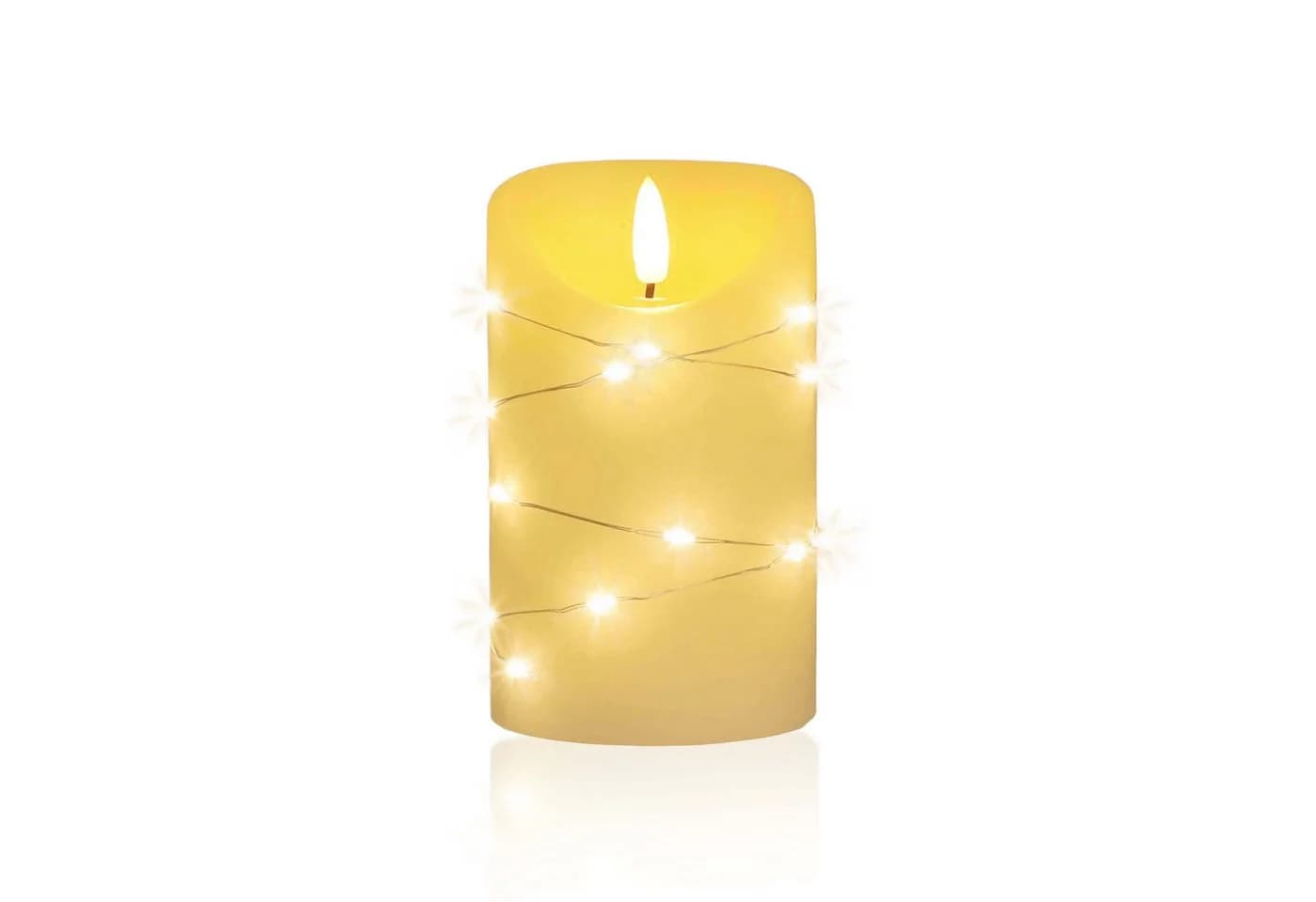 LED Universum LED-Kerze Cynthia Warmweiß mit Lichterkette - Bild 2