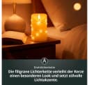LED Universum LED-Kerze Cynthia Warmweiß mit Lichterkette Bild 4