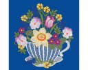 Fensterbild Kaffeetasse Bunt W. REUTER & SOHN - PLAUENER SPITZE Bild 1