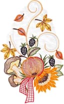 W. REUTER & SOHN Fensterbild Herbstblumen Bunt Polyester Bild 2
