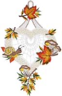 W. REUTER & SOHN Fensterbild Herbstliebe Bunt Polyester Bild 2