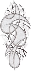 W. Reuter & Sohn - Plauener Spitze® Fensterbild Ornament Bunt Bild 2