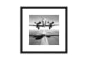artissimo 4er Bilder-Set Schwarz-Weiß Flugzeuge mit Echtholzrahmen Bild 4