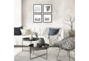 artissimo Bild mit Rahmen Design-Poster-Set Schwarz-Weiß Strand und Meer Bild 1