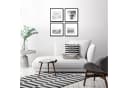 artissimo Bild mit Rahmen Design-Poster-Set Schwarz-Weiß Strand und Meer Bild 3