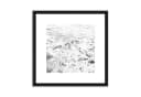 artissimo Bild mit Rahmen Design-Poster-Set Schwarz-Weiß Strand und Meer Bild 4