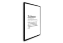 artissimo Gerahmtes Poster Typografie Zuhause 50x70 cm Schwarz-Weiß Bild 4