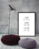 Artissimo Spruch-Bild Lebe Liebe Lache 51x71cm Bild 1