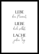 Artissimo Spruch-Bild Lebe Liebe Lache 51x71cm Bild 2
