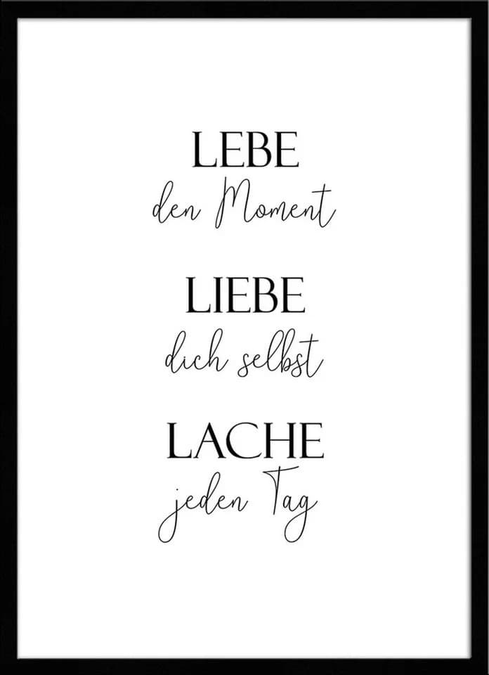 Artissimo Spruch-Bild Lebe Liebe Lache 51x71cm - Bild 2
