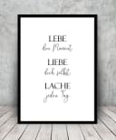 Artissimo Spruch-Bild Lebe Liebe Lache 51x71cm Bild 3
