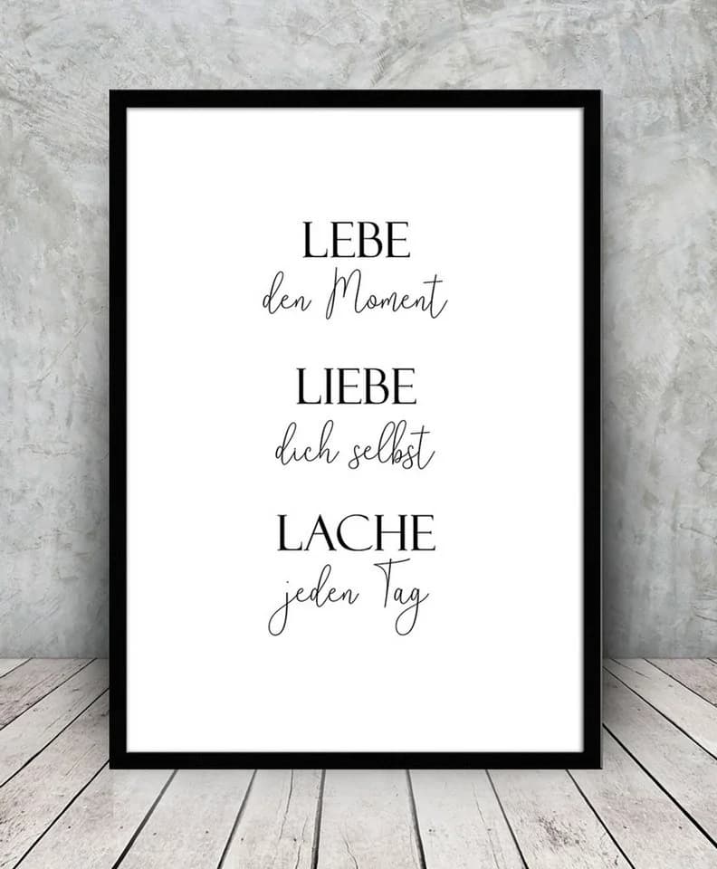 Artissimo Spruch-Bild Lebe Liebe Lache 51x71cm - Bild 3