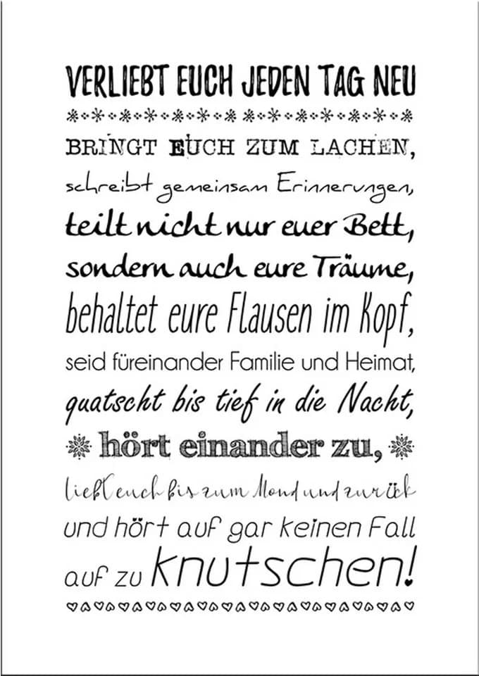 artissimo Spruchbild Liebe Schwarz-Weiß 29x41cm - Bild 2