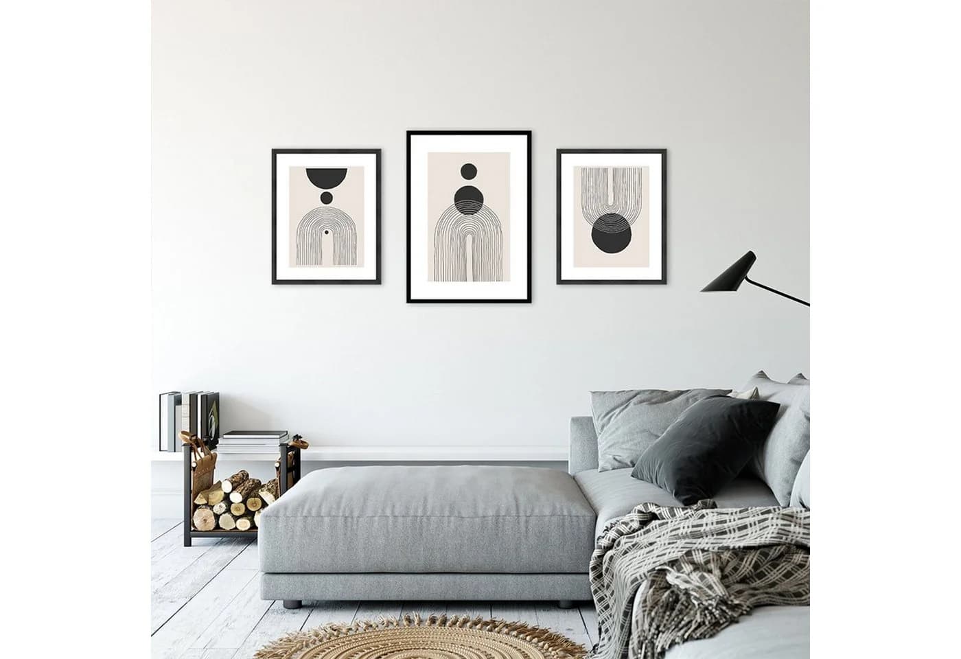 artissimo Bild mit Rahmen 51x41cm Berliner Bögen II - Bild 4