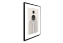 artissimo Bild mit Rahmen 51x71cm Schwarz-Weiß Skandinavische Muster Bild 1