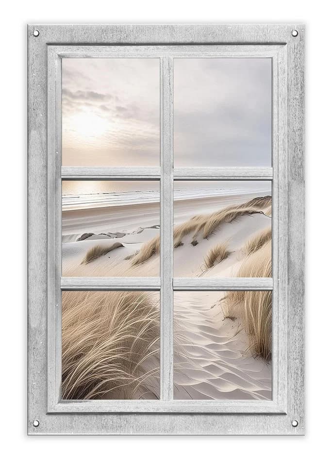 artissimo Garten-Poster 60x90cm wetterfest Strand Dünen Outdoor-Deko - Bild 2