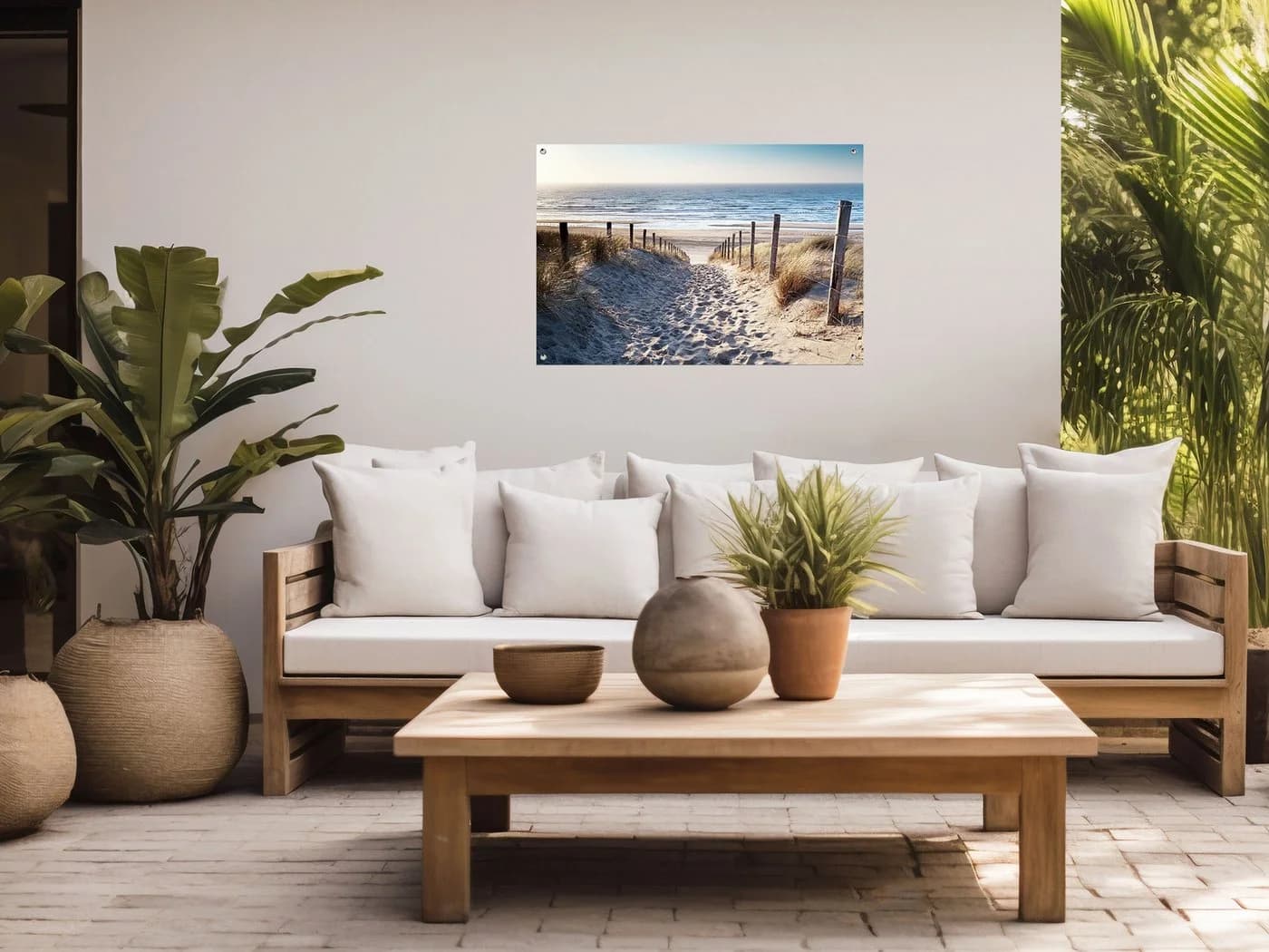 artissimo Outdoor-Poster Meer Dünen Garten-Deko 90x60cm - Bild 3