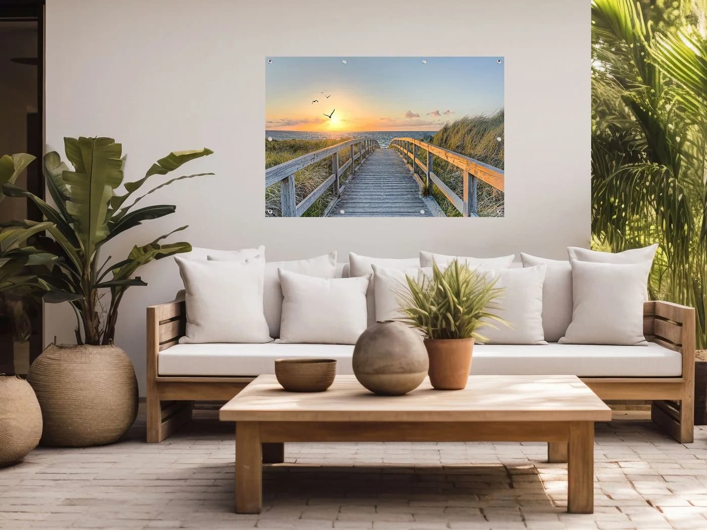 artissimo Garten-Poster XXL 120x80cm Outdoor-Deko Strand - Bild 3