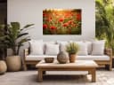 artissimo Poster XXL Blumenwiese Outdoor-Deko Wetterfest Bild 3